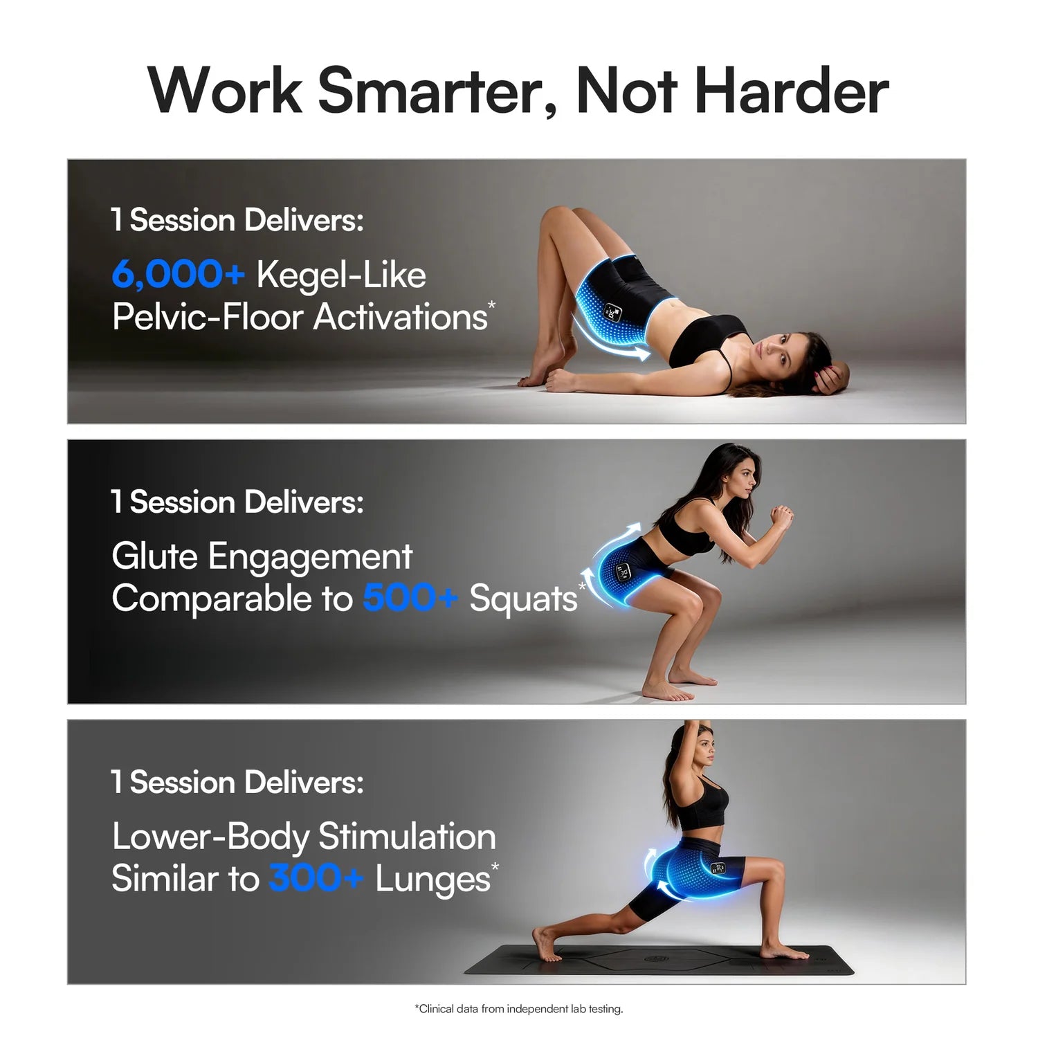 NAIA Recovery Pulse EMS Toning Shorts Advanced Pelvic Health & Glute Toner